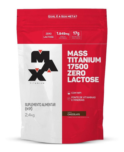 Mass Titanium 17500 Zero Lactose 2,4kg Max Titanium