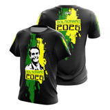 Camisa Camiseta M/c Patriota Bolsonaro Brasil Ref 05 Uv50+