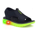 Sandália De Led Infantil Masculina Papete Menino Conforto