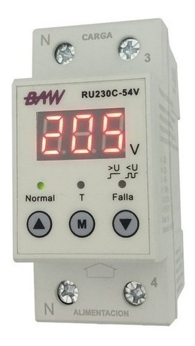 Rele Baw Ru230c Protección De Tension Monofásica 220v 32a 