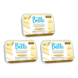 Depilatorio Depil Bella Cera 200g Chocolate Branco-kit C/3un