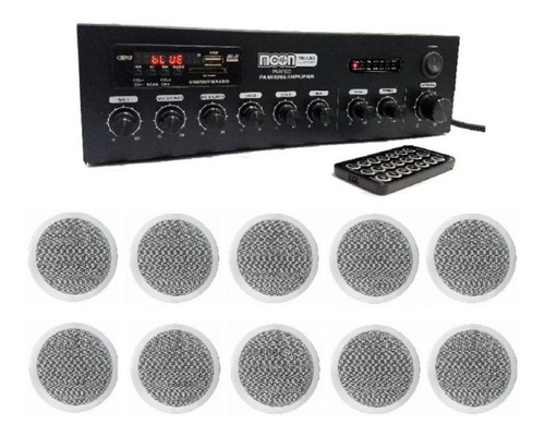 Combo Musica Funcional Pmf60 Rep Usb Bluetooth 10 Parlantes