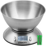 Etekcity Báscula De Cocina Digital Acero Inoxidable Hasta5kg