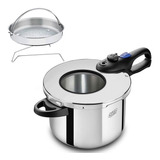 Panela Pressão 6 Litros Indução Visor Inox Profissional Mta