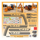 Calcomanías Case 580 Super L 4x2 Series 2 Originales