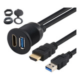 Usb Hdmi Montaje Cable Usb Cable 3 0 2 Puertos Hdmi Y A...