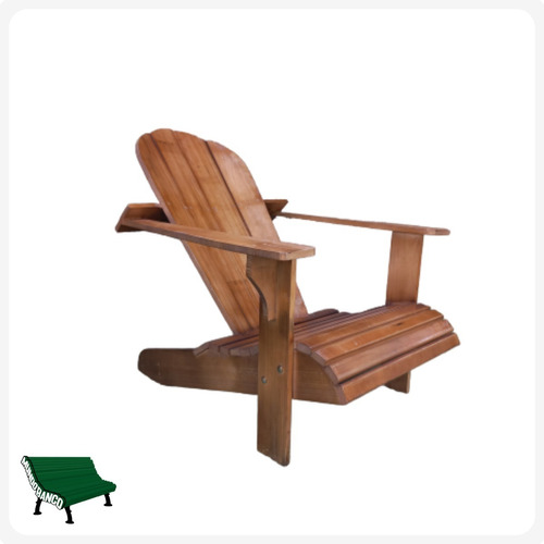 Sillon Adirondack Madera Dura Loro Blanco