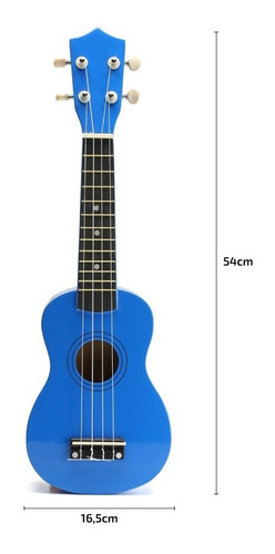 Ukelele De Madera Soprano Con Funda Manual Y Lecciones