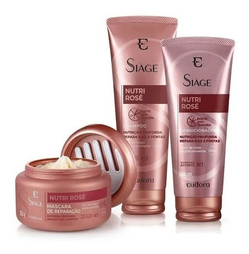 Kit Siàge Nutri Rosé Shampoo + Condicionador + Máscara