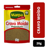 Cravo Moído Premium Especiarias Tempero 20g Marpa