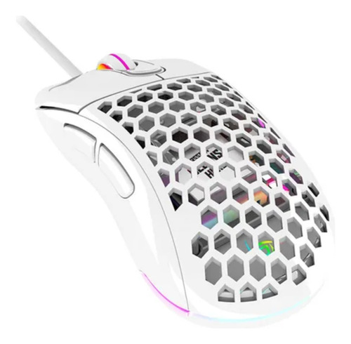 Mouse Gamer De Juego Vsg  Aquila Air Blanco Brillante