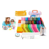 Kit Arcilla Polimérica 50 Colores + Accesorios Diy Regalo