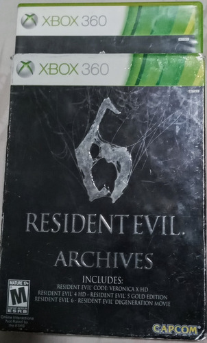 Juego Resident Evil 6 Archives Para Xbox 360 Original