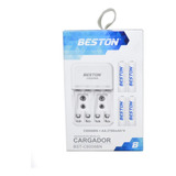 Baterias Aa Recargables + Cargador Beston