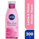 Nivea Rose Care Leche Y Tónico Micelar 2 En 1 X 200 Ml