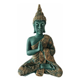 Estatua Buda Hindu Meditando Grande Pintura Exclusiva