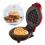 Shaoke Waffle En Forma De Corazón Eléctrico Mini 110v