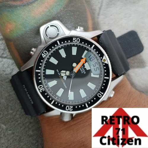 Relógio Citizen Aqualand C022 Raro Anos 80 N-1