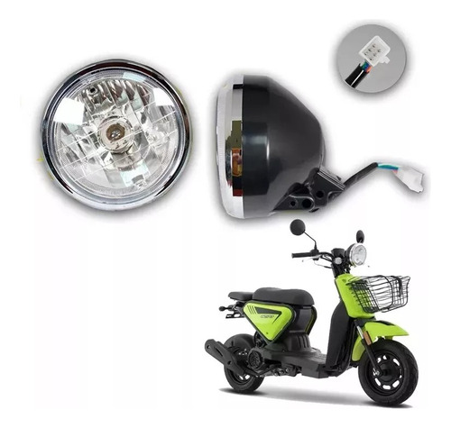 Faro Foco Luz Para Moto Italika D125 Lt Calidad De Original