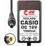 Fonte 12vdc Para Teclado Piano Casio Ctk-6250 Px-360 Wk-6500