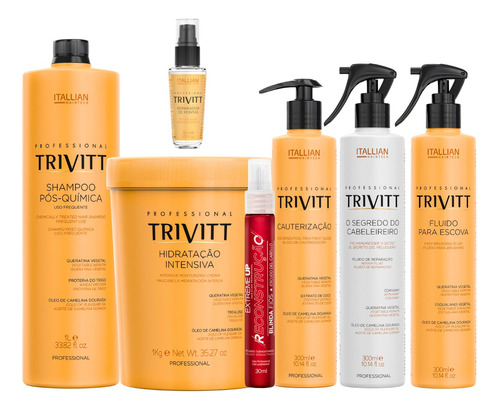 Kit Trivitt Itallian Color Reconstrução Hidrataçao Tratament