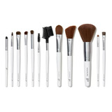 Elf Professional Set 12 Makeup Brushes Brochas Originales Color Blanco