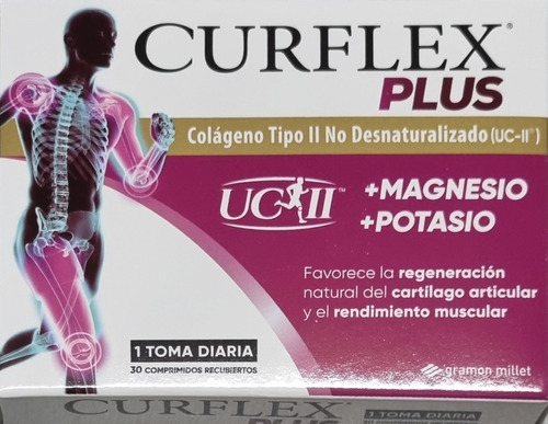 Curflex Plus Colageno Tipo Ii + Magnesio + Potasio Comp X 30