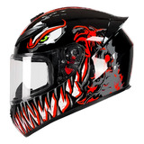 Casco Motocicleta De Casco Graffiti Super Cool De Moda Rojo