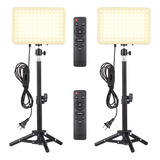 Andoer Kit De Luces Led 45w Fotografía Panel De Luz Relleno