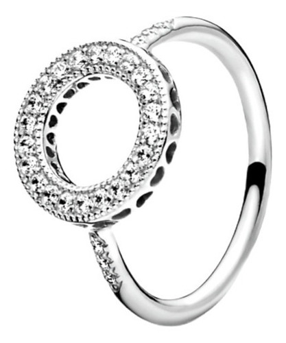 Anillo Pandora Círculo Brillante - Halo Brillante Talla 5