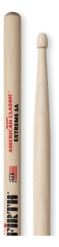 Baquetas Palillos Vic Firth 5a Extreme Punta De Madera X5a Color Natural