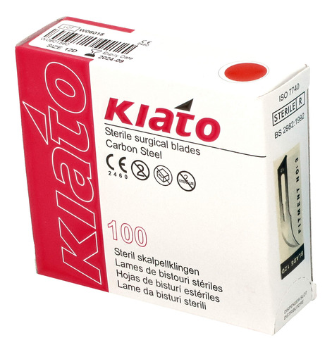 Kiato No.12d - Cuchillas De Bistur Quirrgicas Afiladas De Ac