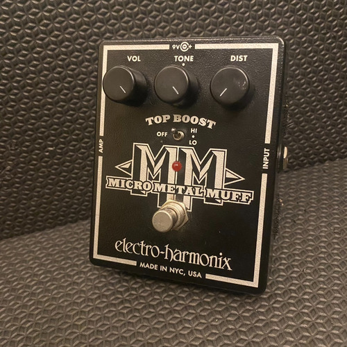 Pedal Electro-harmonix Micro Metal Muff Com Top Boost Usado!