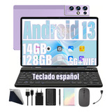 Tabletas Android 13 Tablet Con Teclado 14gb+128gb 8kmah11'hd