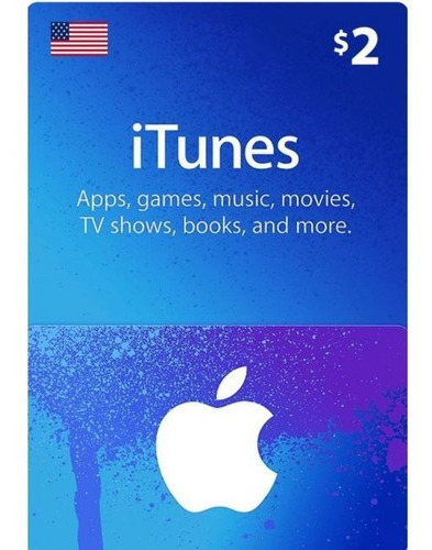 Tarjeta Itunes Apps Store 2 Usd Región Us !!