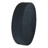 Banda Elastica Negra 50mm Para Ajuste De Prendas Rollo 50m 