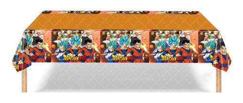 Mantel Decorativo Para Fiesta Diferentes Diseños 180x108cm Color Variado Dragon Ball Z