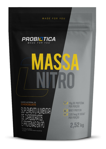 Hipercalórico Massa Nitro 2520kg Refil - Probiotica 