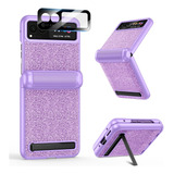 Funda Con Glitter Para Motorola Razr 2023 - Purpura