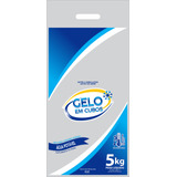  Embalagem P/ Gelo Transparente 5kg C/ Alça 14micras C/500