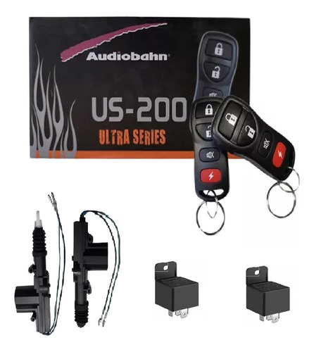 Alarma Audiobahn Us-200 2 Actuadores 2 Relays