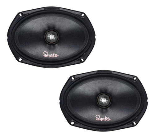 Par Woofer Alto Falante Snake Esv280 280w Rms 6x9 Pol 4 Ohms Cor Preto