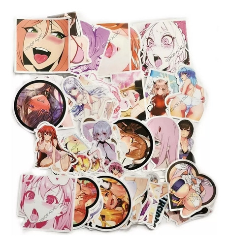 Stickers 50un Pegatina Nena Chica Sexy - Notebook Anime