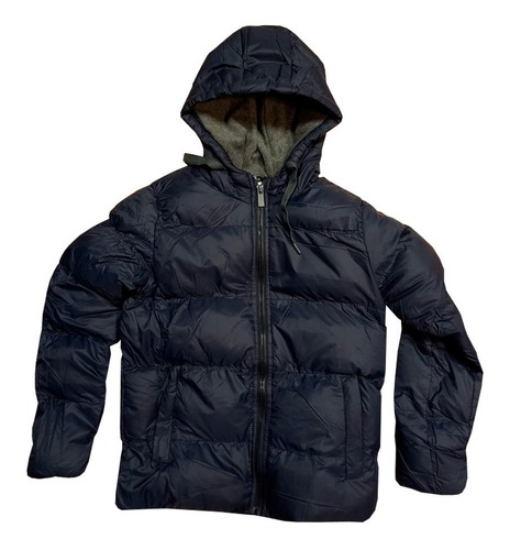 Campera Niña Ultra Liviana Capucha Simil Pluma