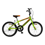 Bicicleta Bmx Niños Infantil Tomaselli Kids R20 Frenos V-brakes Color Amarillo Con Pie De Apoyo  