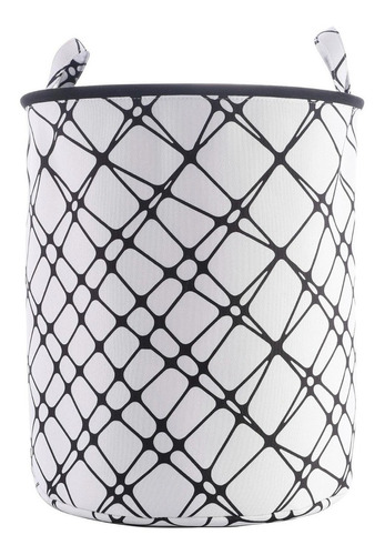 Cesta Decorativa Para Ropa Lineas Black