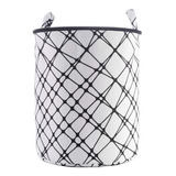 Cesta Decorativa Para Ropa Lineas Black