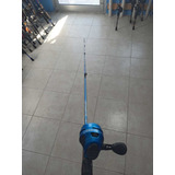 Caña Y Reel De Pescar Zebco Spincast Azul