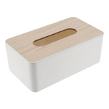 Caja De Pañuelos Tapa De Madera Caja De Papel Sanitario [u]