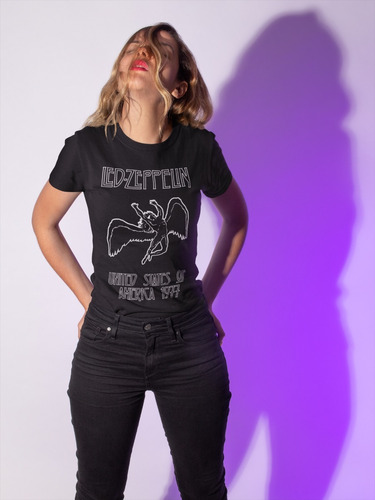 Camiseta Rock Metal Led Zeppelin N3 Unisex